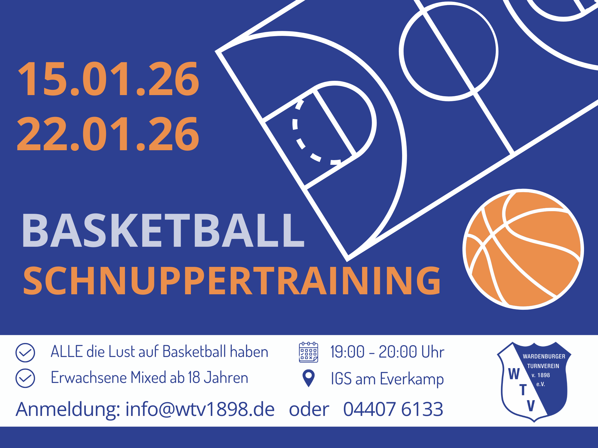 Basketball – Neu beim WTV!