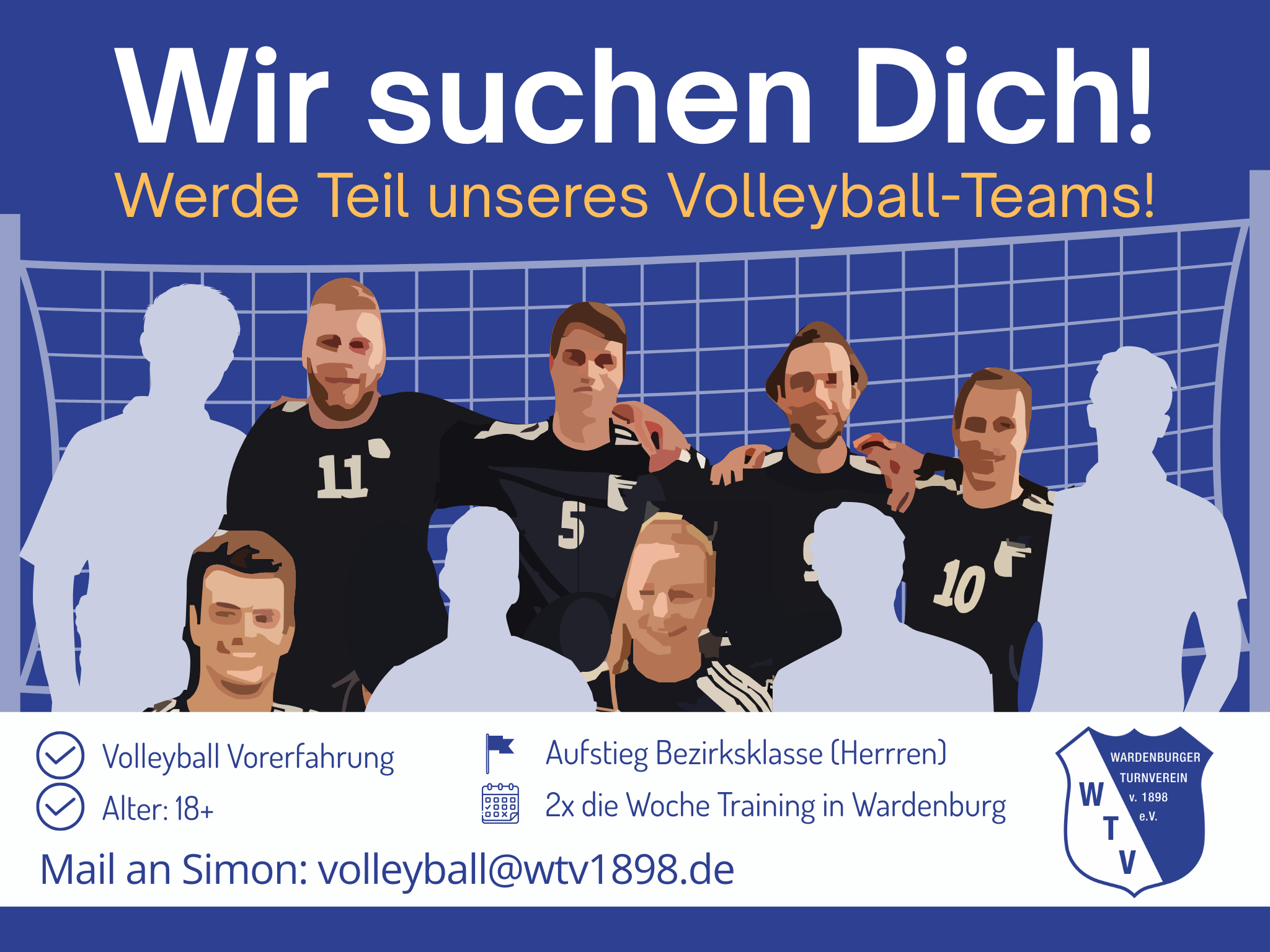 Volleyballer (Herren) suchen Verstärkung