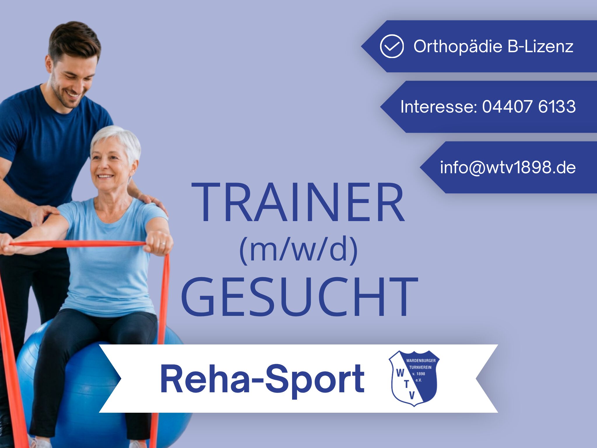 Reha-Sport-Trainer gesucht! (m/w/d)